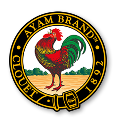 Ayam Brand is a multinational food company, specialising in prepared foods, including seafood, canned fish (sardines, mackerel, tuna) and canned vegetables, especially baked beans.